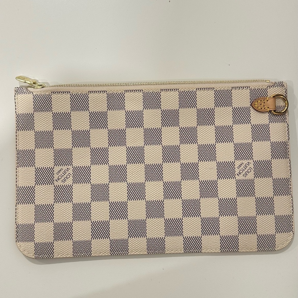 Louis Vuitton Neverfull Pouch Damier Azur – Like New